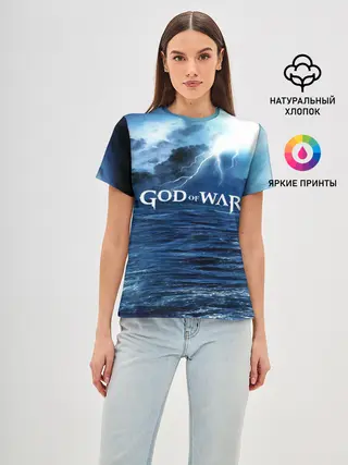Женская базовая футболка / God of WAR