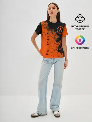 Женская базовая футболка / Half-Life