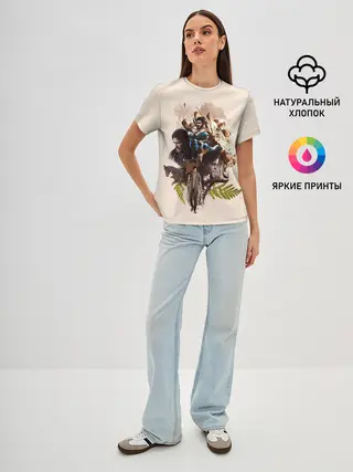 Женская базовая футболка / Вселенная Последнего из нас