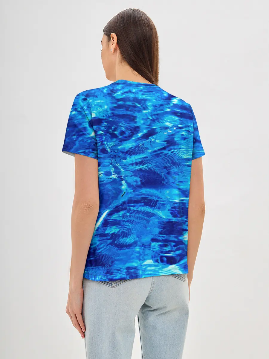 Женская базовая футболка / Голубая Вода