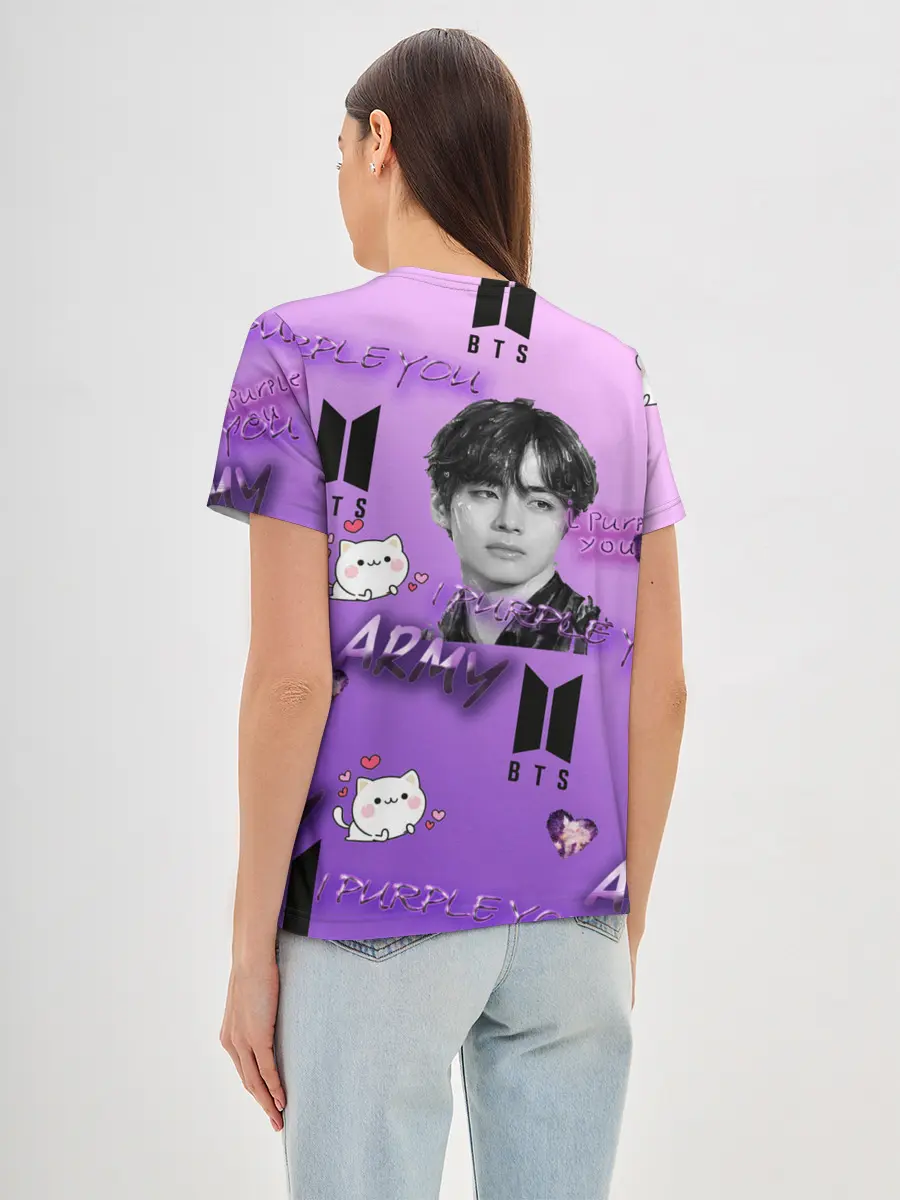 Женская базовая футболка / I purple you