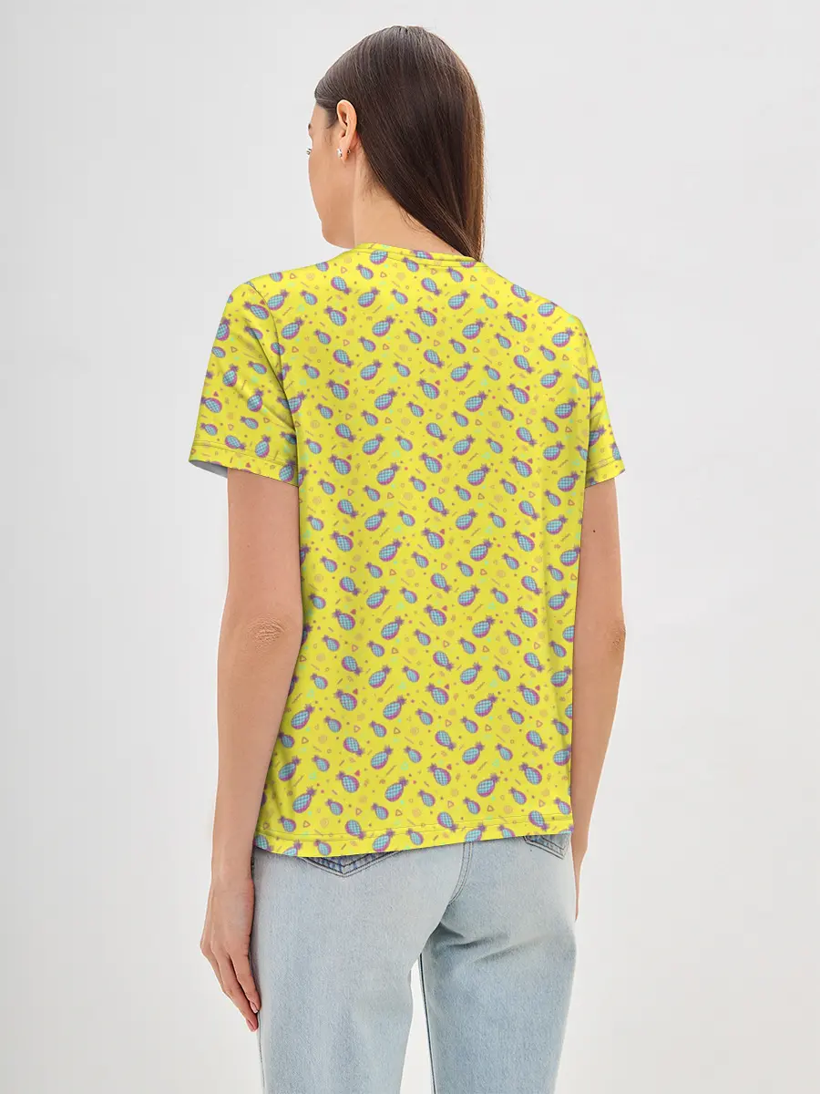 Женская базовая футболка / Pineapple Pattern