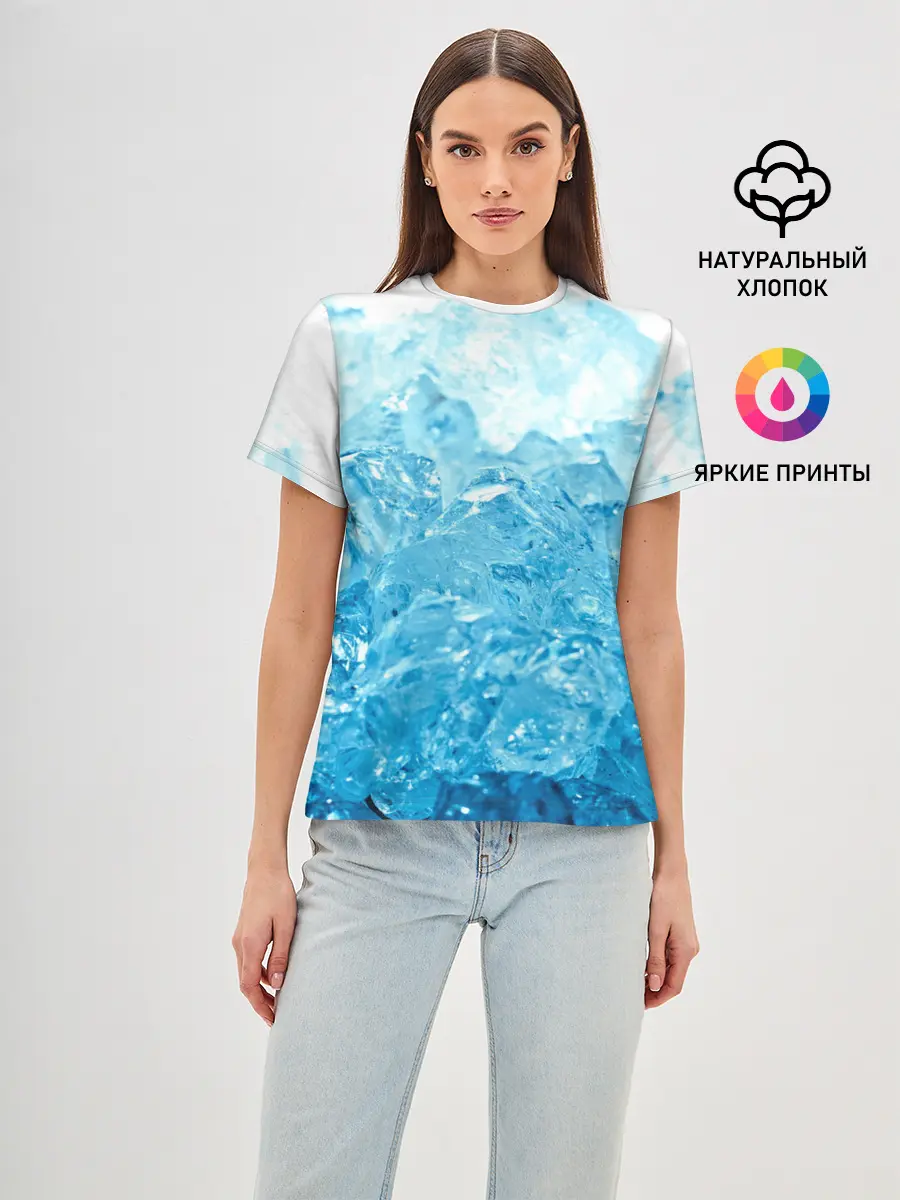 Женская базовая футболка / Лёд