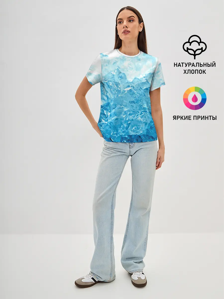 Женская базовая футболка / Лёд