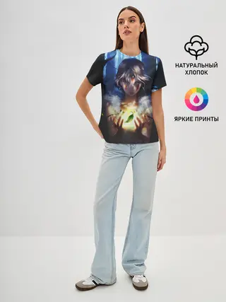 Женская базовая футболка / Принцесса Мононоке