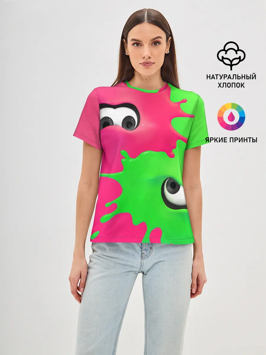 Женская базовая футболка / Splatoon