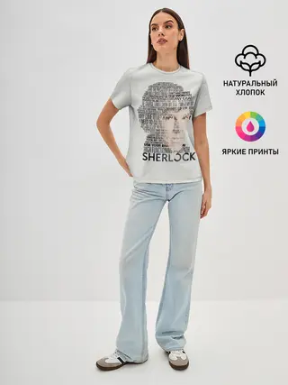 Женская базовая футболка / SHERLOCK | ШЕРЛОК