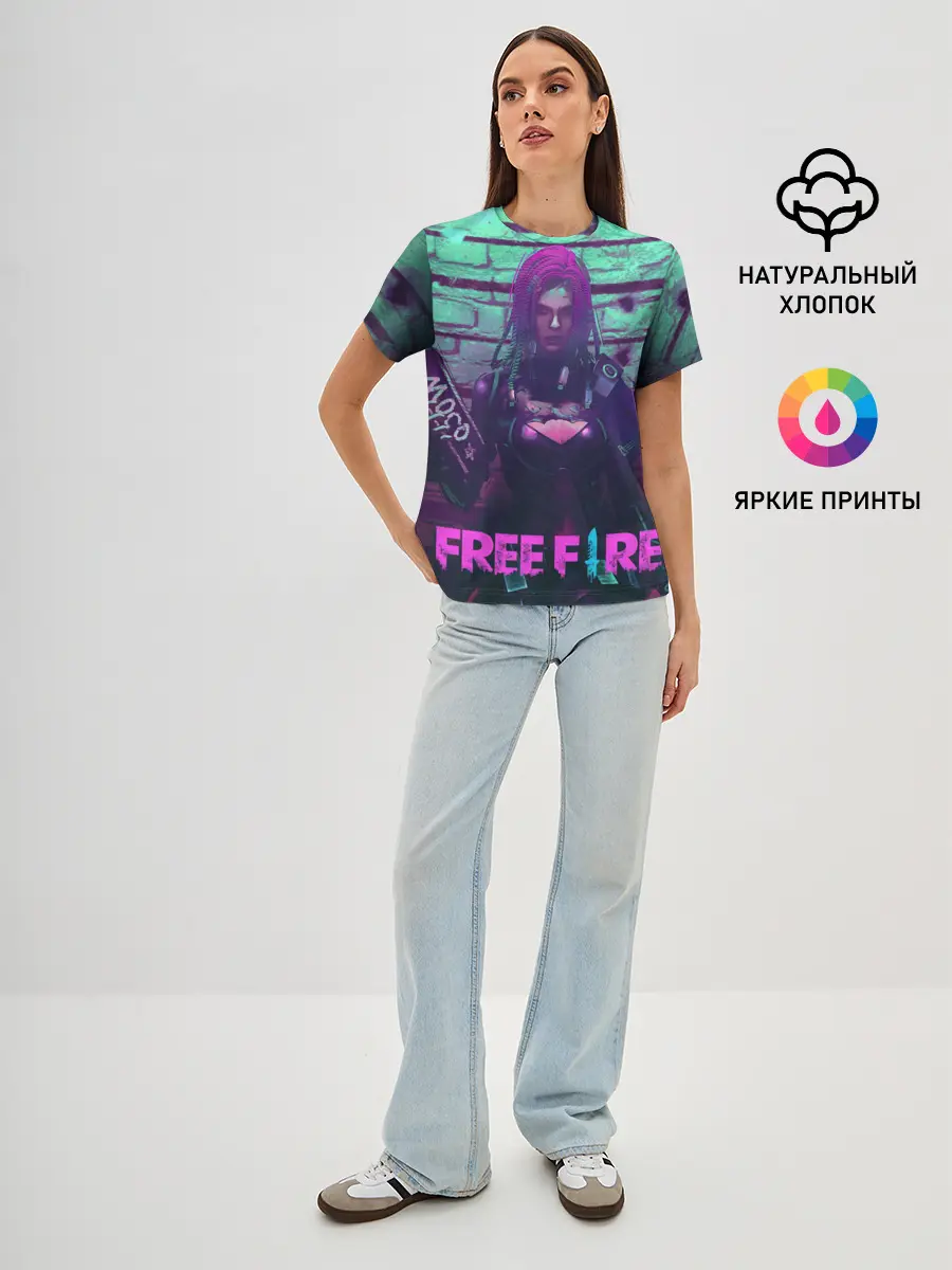 Женская базовая футболка / FREE FIRE