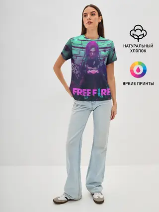 Женская базовая футболка / FREE FIRE