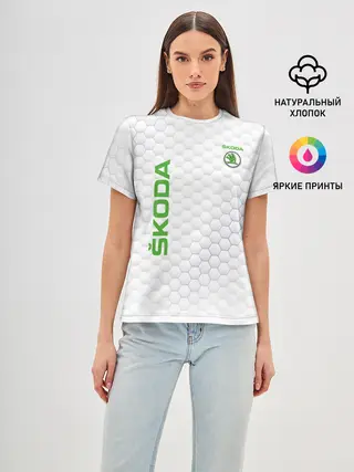 Женская базовая футболка / SKODA