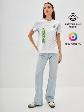 Женская базовая футболка / SKODA