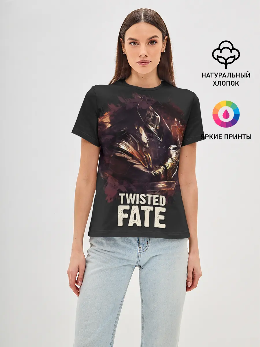 Женская базовая футболка / Twisted Fate