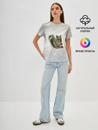 Женская базовая футболка / Белки