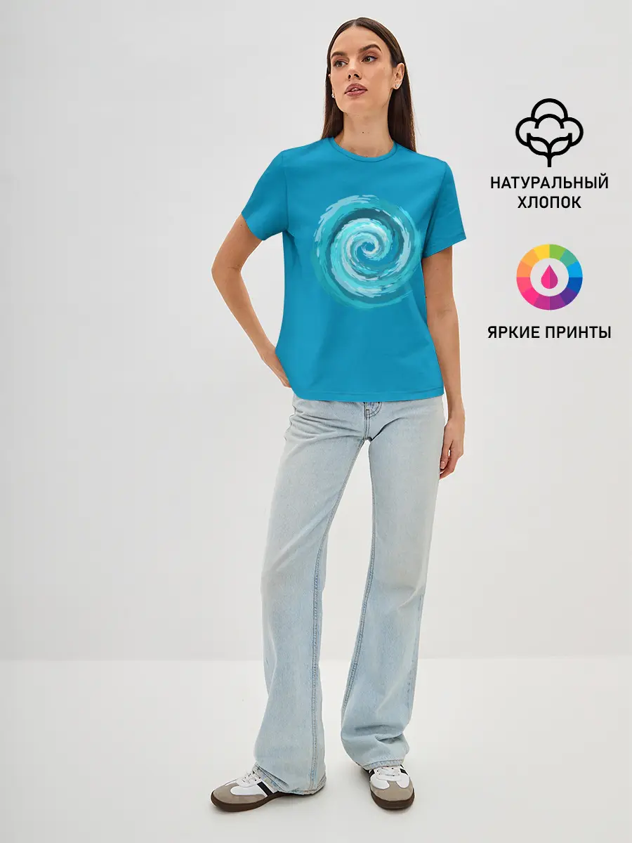 Женская базовая футболка / Водоворот