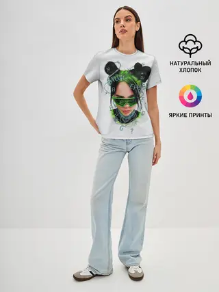 Женская базовая футболка / BILLIE EILISH