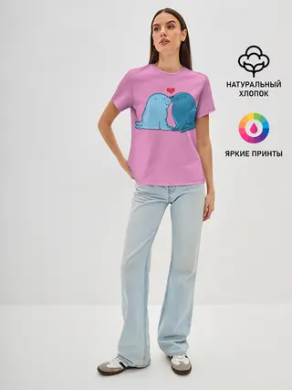 Женская базовая футболка / Любовь