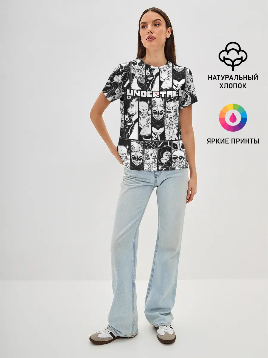 Женская базовая футболка / UNDERTALE