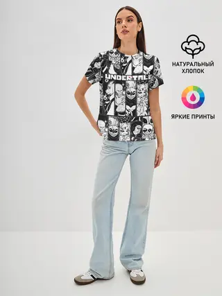 Женская базовая футболка / UNDERTALE