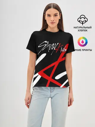 Женская базовая футболка / STRAY KIDS