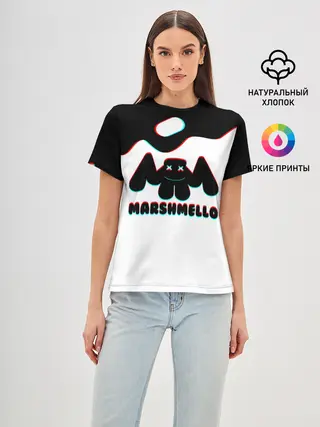 Женская базовая футболка / MARSHMELLO MELT: МАРШМЕЛЛО