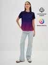 Женская базовая футболка / Gradient background