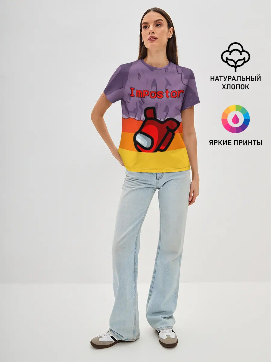 Женская базовая футболка / AMONG US