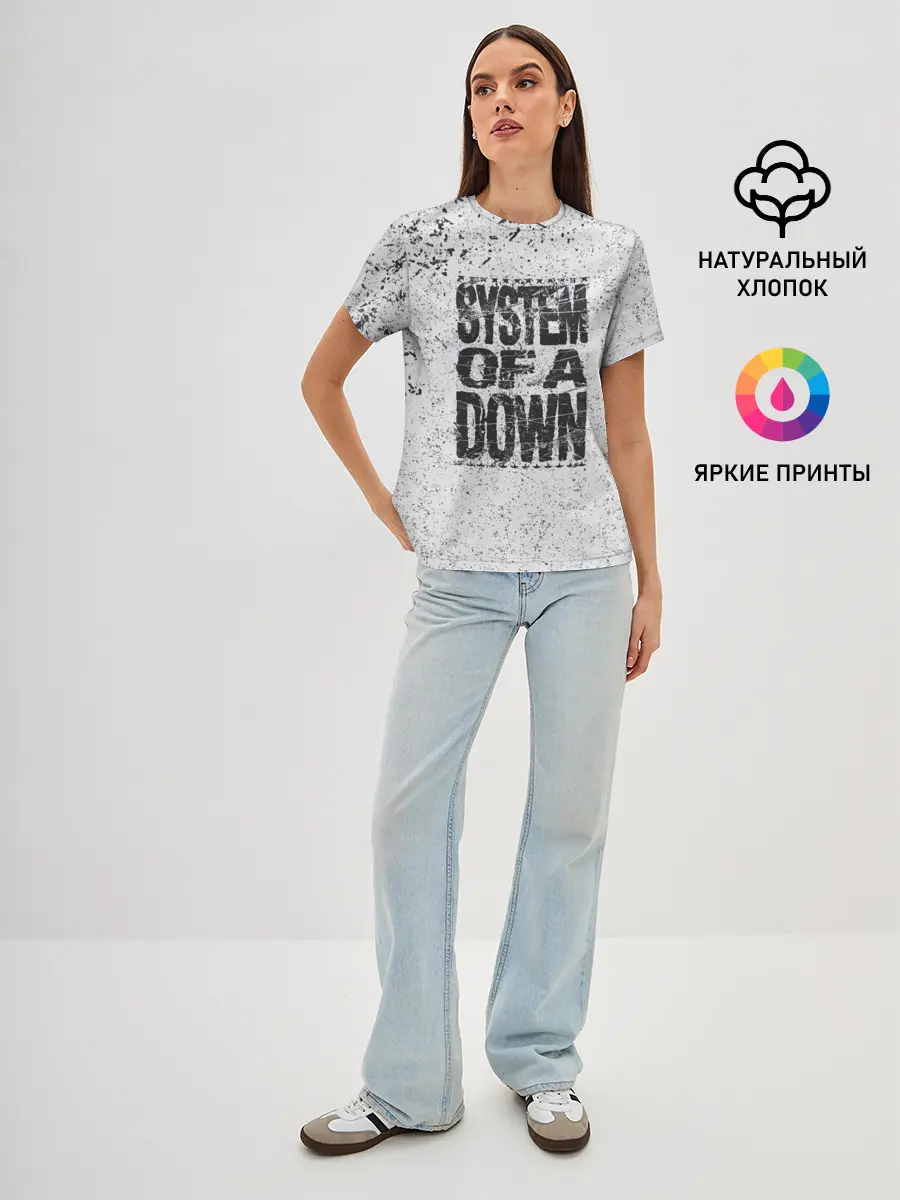 Женская базовая футболка / System of a Down