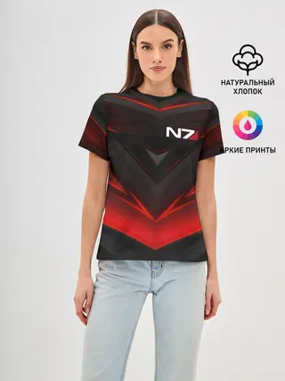 Женская базовая футболка / MASS EFFECT N7