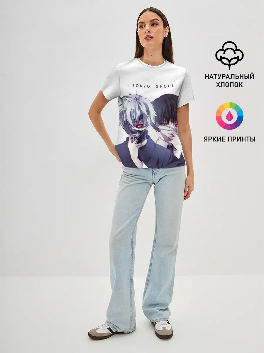 Женская базовая футболка / Токийский гуль
