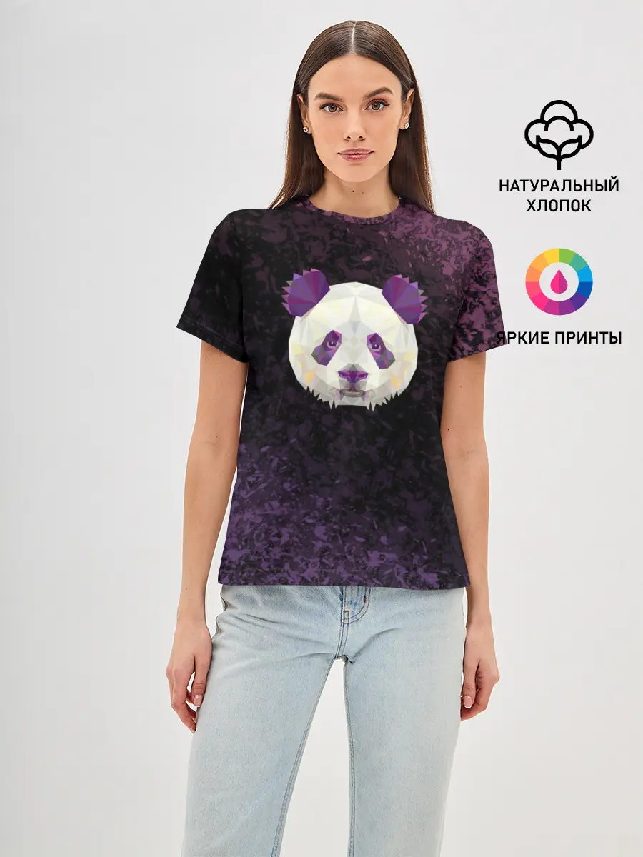 Женская базовая футболка / Панда