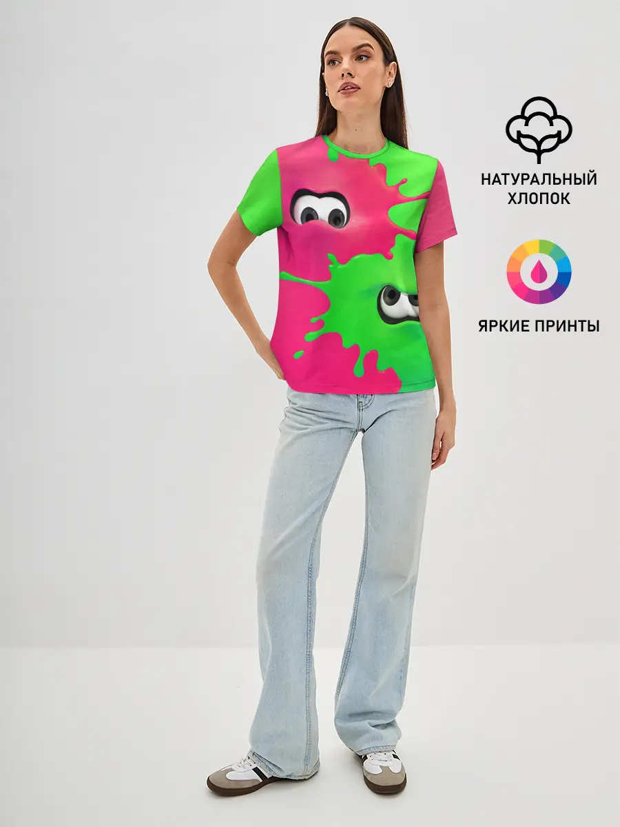 Женская базовая футболка / Splatoon 2