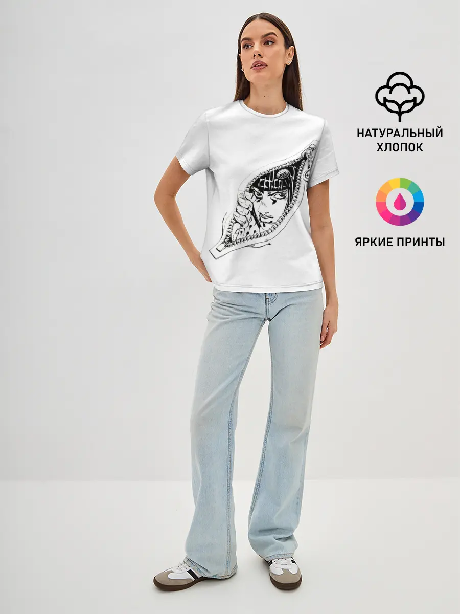 Женская базовая футболка / Бруно Буччелати внутри из Джоджо