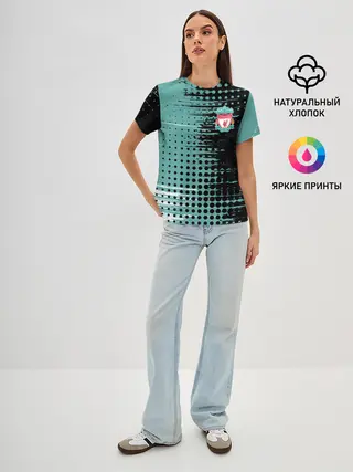 Женская базовая футболка / Liverpool / Ливерпуль.