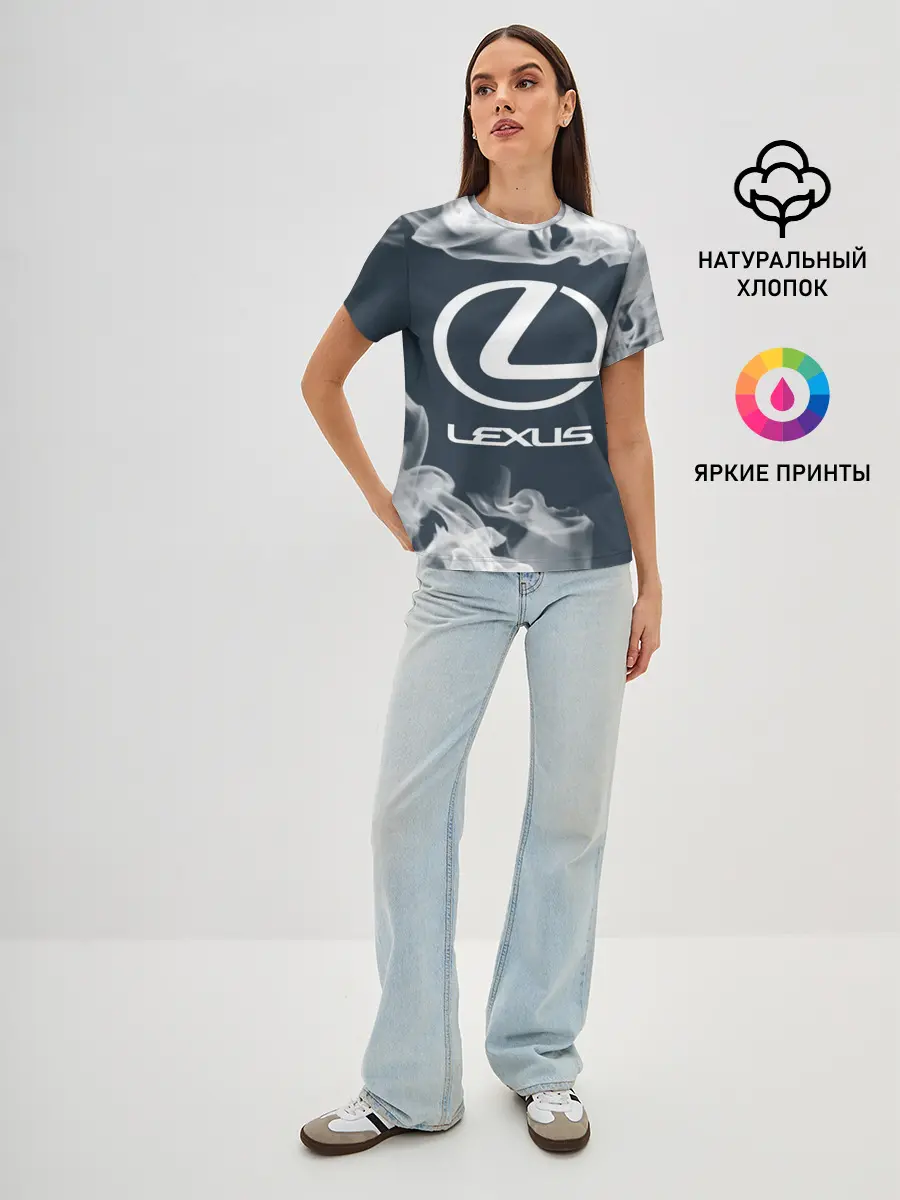 Женская базовая футболка / LEXUS / ЛЕКСУС