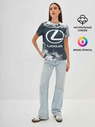 Женская базовая футболка / LEXUS / ЛЕКСУС