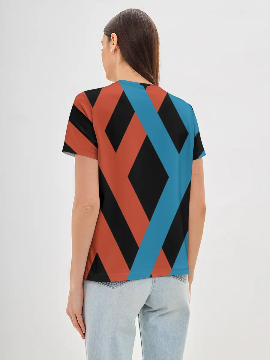 Женская базовая футболка / two XX on black