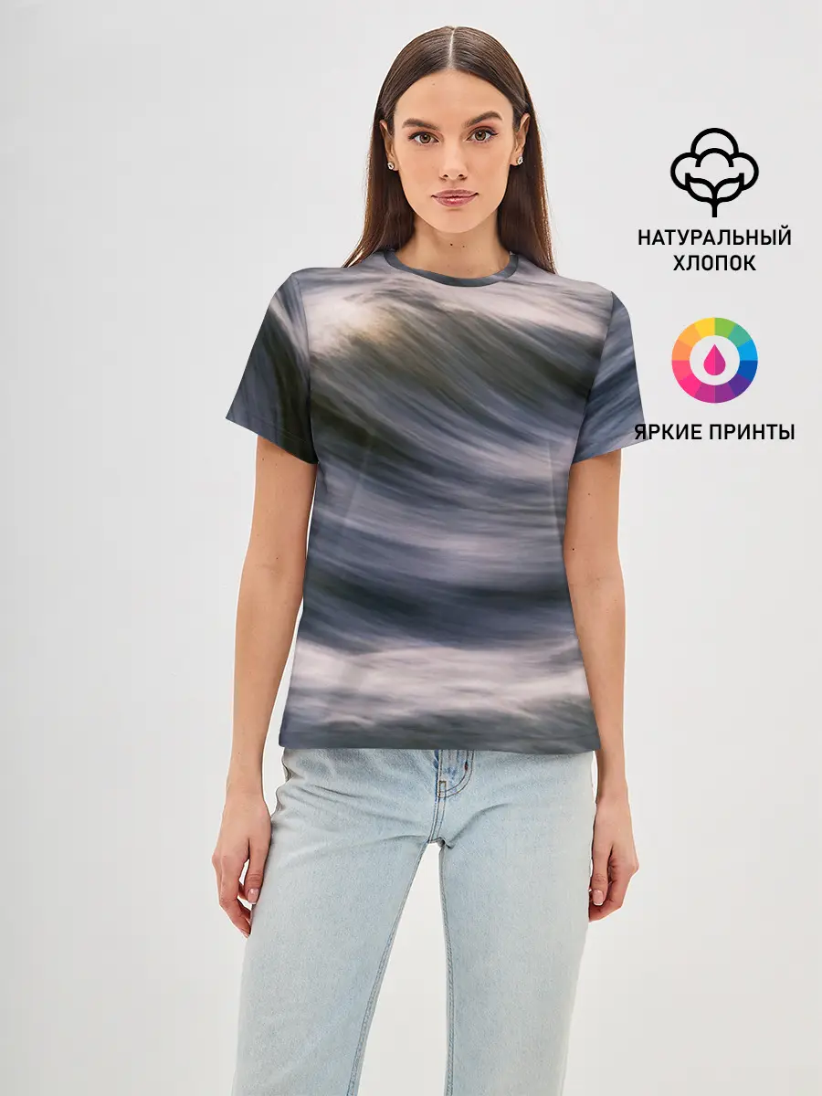 Женская базовая футболка / Море волнуется