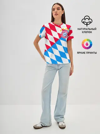 Женская базовая футболка / ФК БАВАРИЯ / BAYERN / МЮНХЕН
