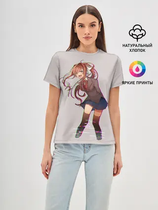 Женская базовая футболка / Cyber Monika