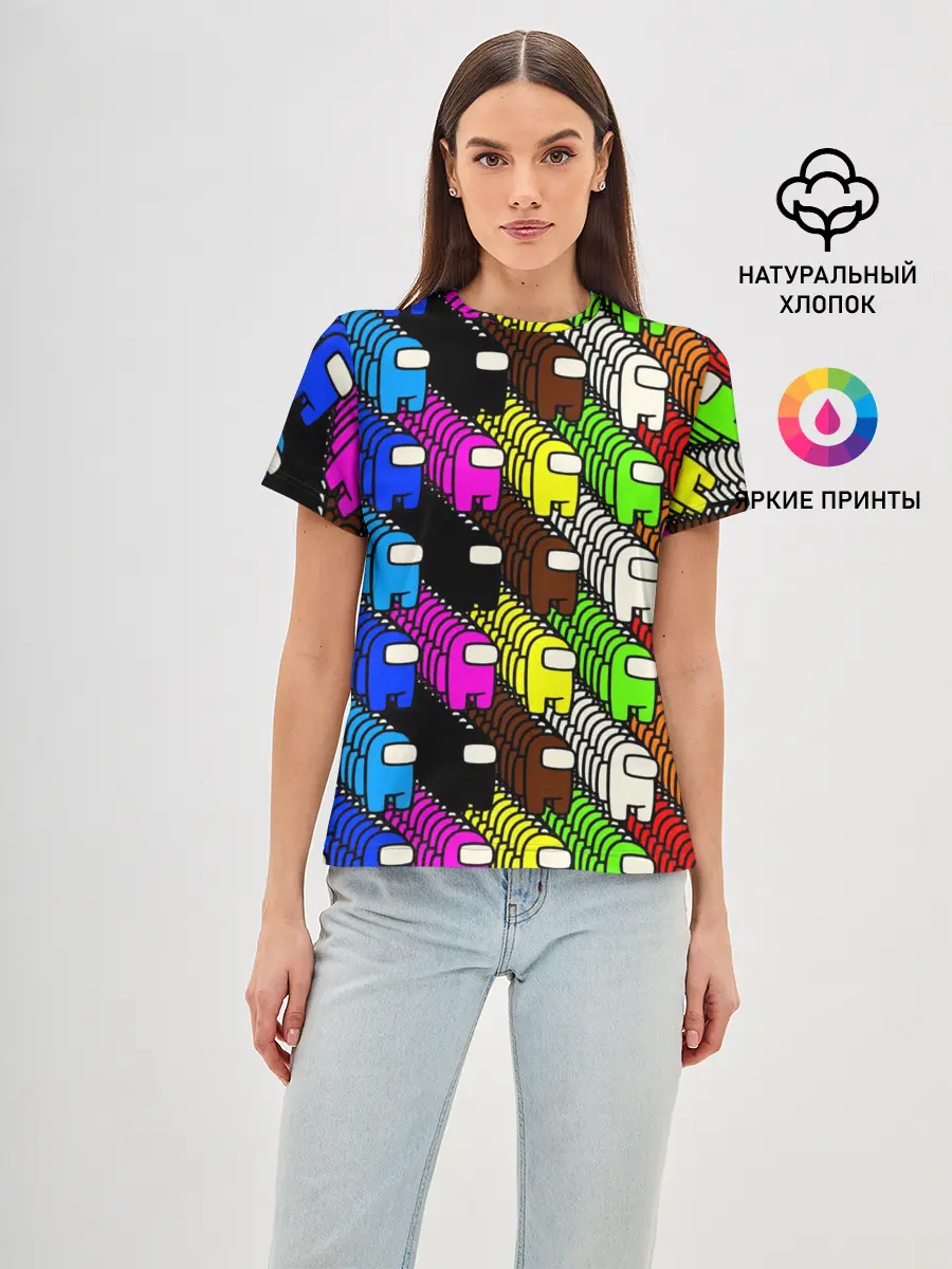 Женская базовая футболка / AMONG US