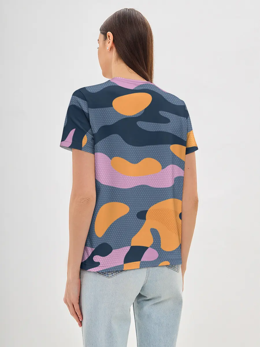 Женская базовая футболка / Спортивный милитари