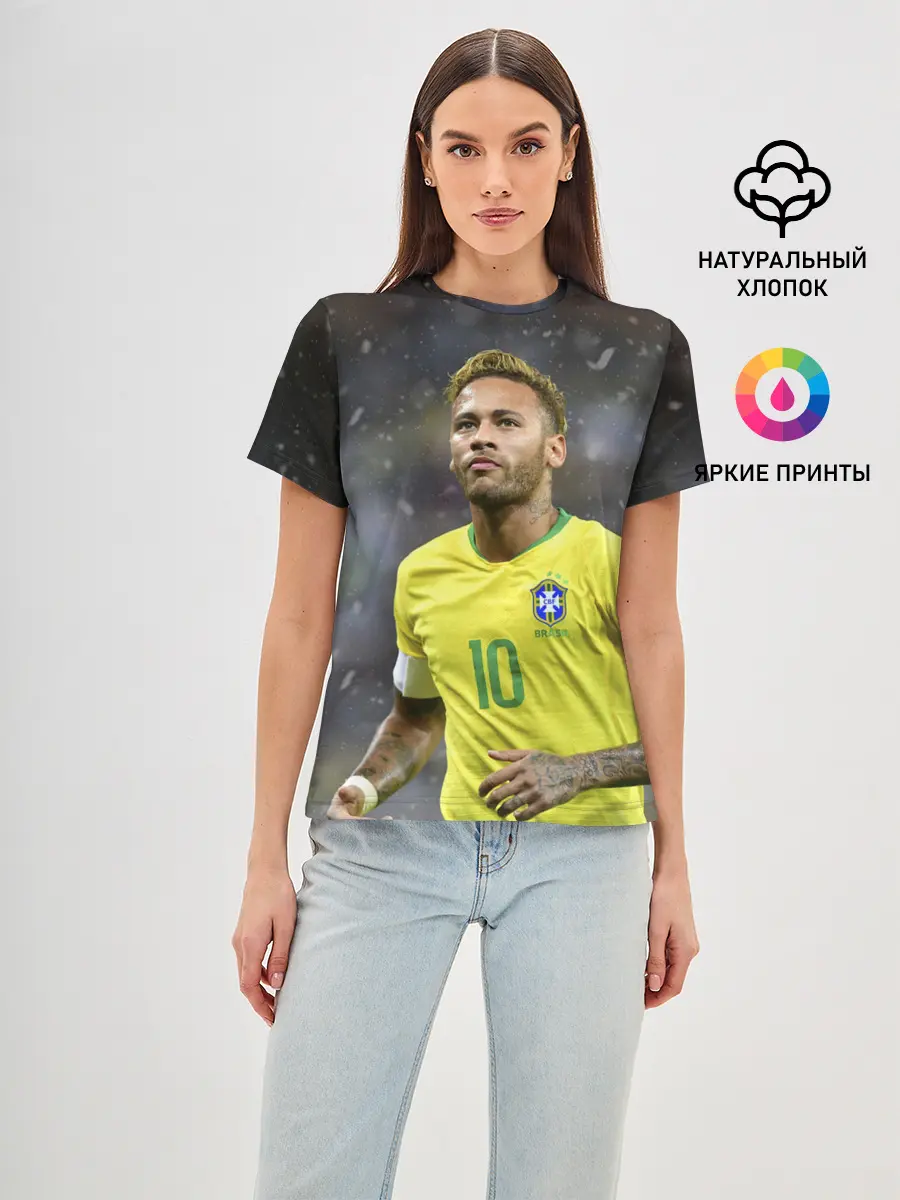 Женская базовая футболка / Неймар