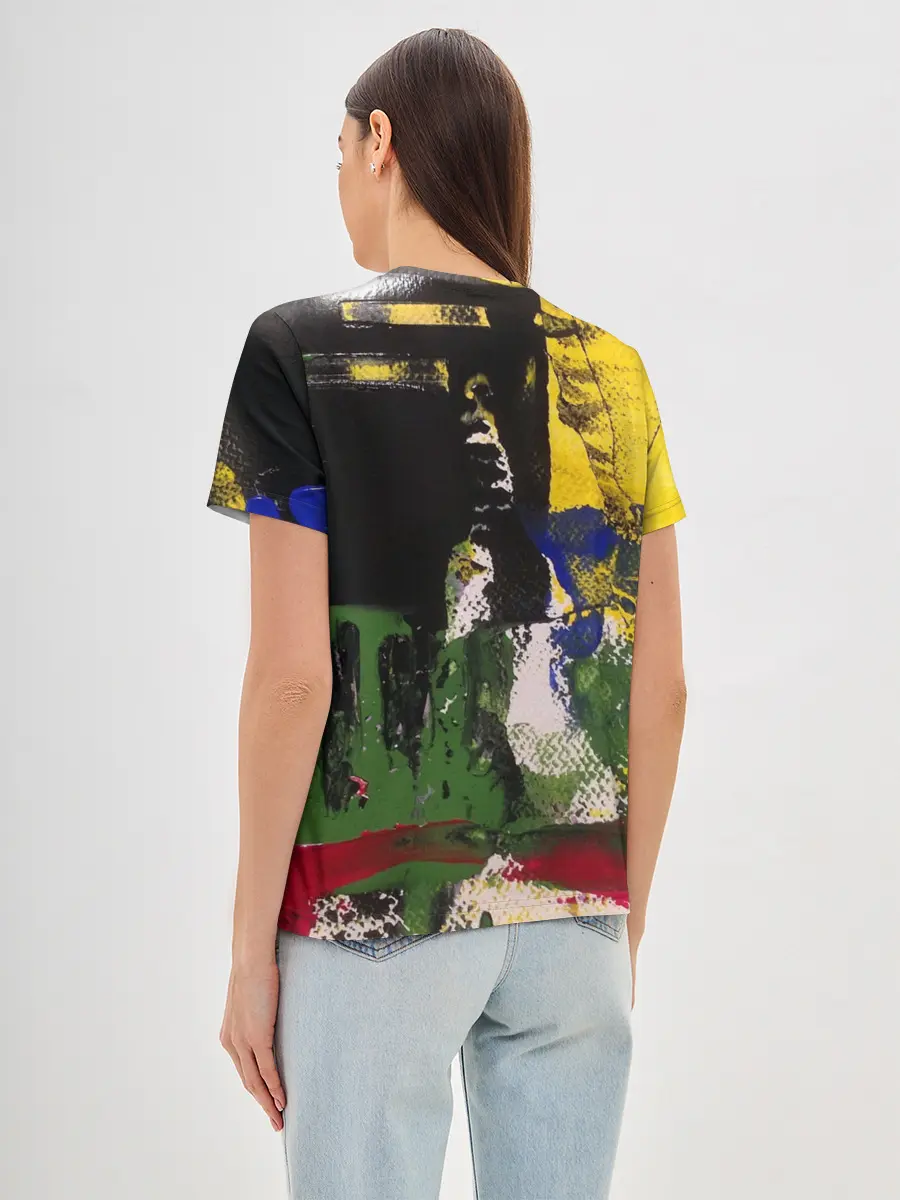 Женская базовая футболка / Мазок художника!