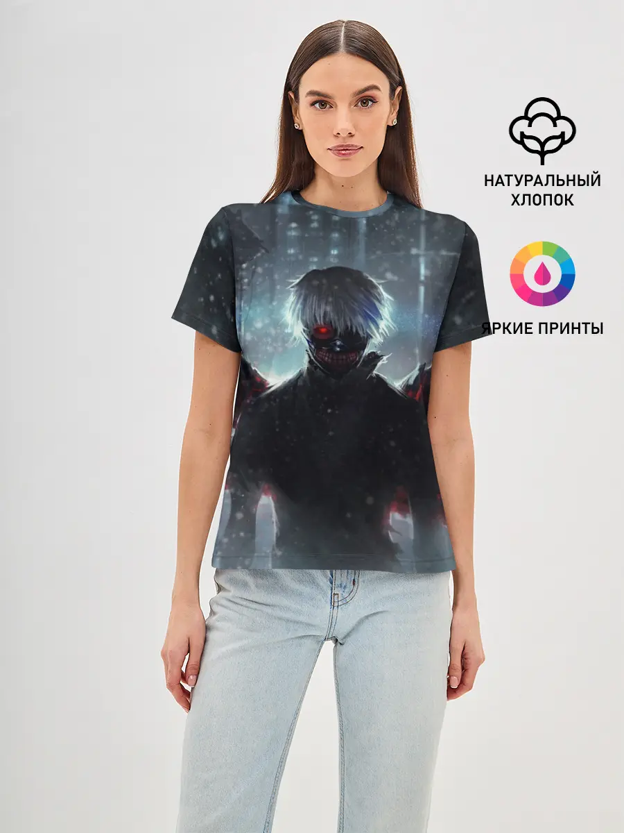 Женская базовая футболка / Токийский Гуль