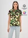 Женская базовая футболка / Камуфляж