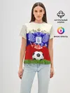 Женская базовая футболка / Российский футбол