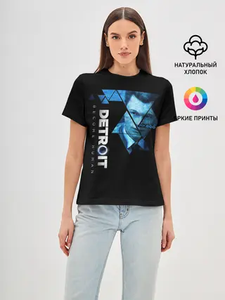 Женская базовая футболка / Detroit become human