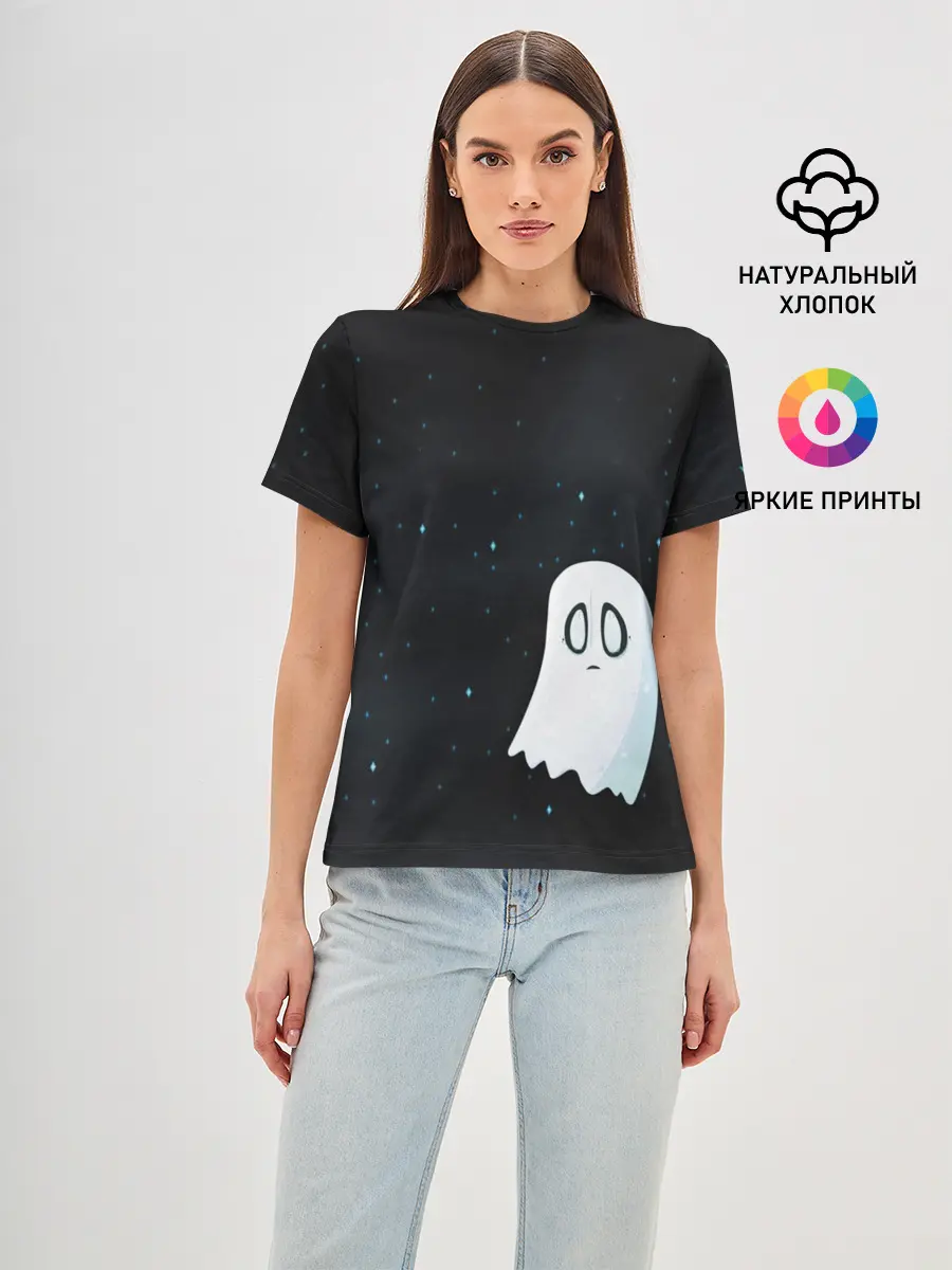 Женская базовая футболка / A Lonely Ghost