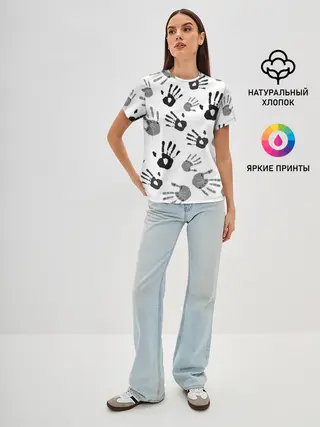 Женская базовая футболка / Hands