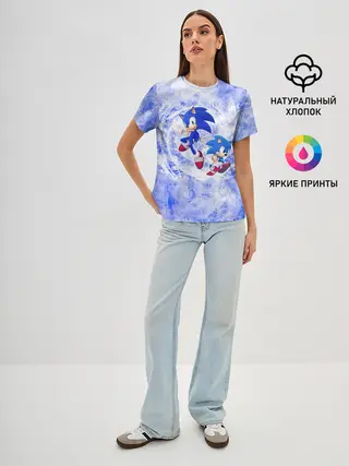 Женская базовая футболка / Sonic